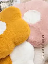 ふわふわのウサギ毛記憶コットン座布団【オフィス用・厚手・洗濯対応】