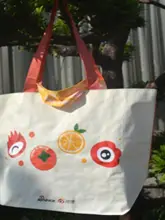 大容量防水エコショッピングバッグ【横型・持ち運び便利・収納用】