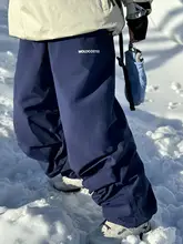 Molocoster 防水防風スノーパンツ【フリース裏地・ルーズフィット・アウトドア用】