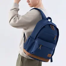 リュック ユニセックス 大容量 キャンバス PC収納 軽量 シンプル 通勤 通学 旅行 出張 「Deli」