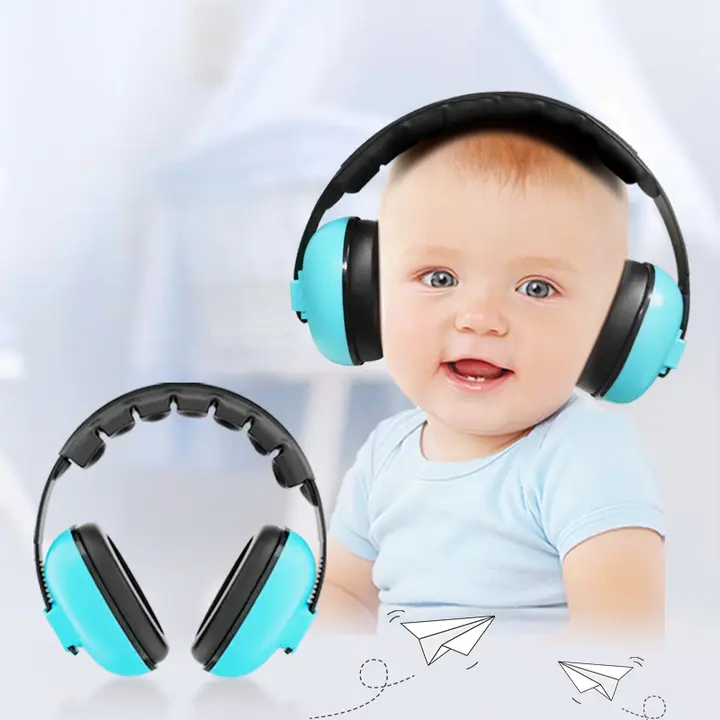 赤ちゃん用防音イヤーマフ【ノイズ軽減・飛行機での使用・睡眠用】