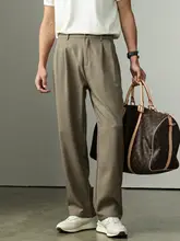 大人のカジュアルストレートパンツ【通勤用・軽量・シンプルデザイン・高級感】