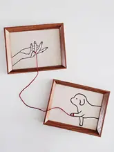 レトロな猫と犬の刺繍装飾画【創造的なギフト】