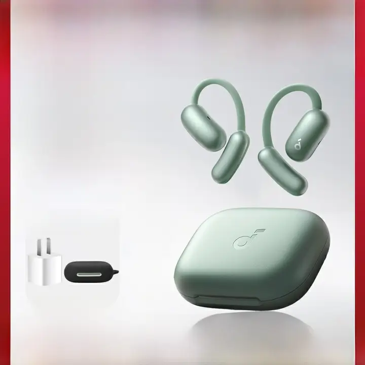オープンタイプワイヤレスBluetoothイヤフォン【AI翻訳機能・空気伝導式】