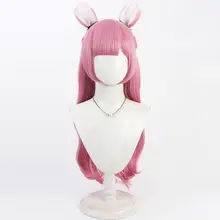 長いカールのウィッグ【コスプレ・分体耳付き・華やかなデザイン】