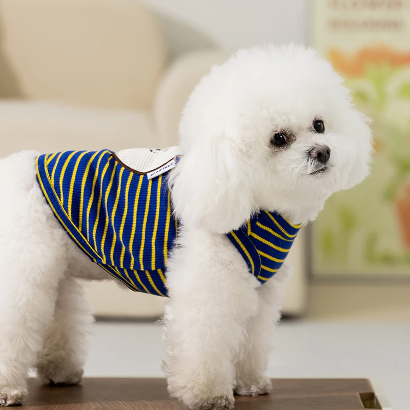 hipidog ストライプデザインの薄手ベストは小型犬の夏の快適着用に最適か