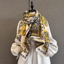 贅沢な牡丹柄のストール【秋冬用・暖かい・高級感】
