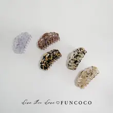 ヘアクリップ レディース 大きめ アセテート 豹柄 きれいめ 上品 着回し ヴィンテージ