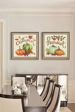 アメリカンスタイルのキッチンウォールアート【フルーツ＆野菜・田園風・リビング用】