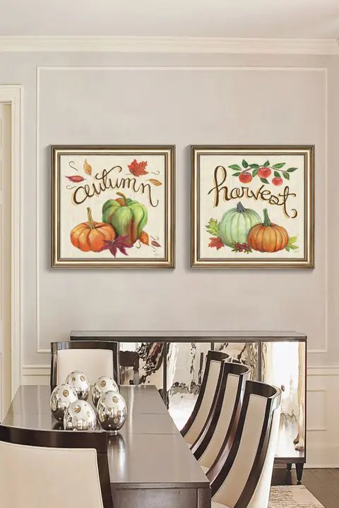 アメリカンスタイルのキッチンウォールアート【フルーツ＆野菜・田園風・リビング用】