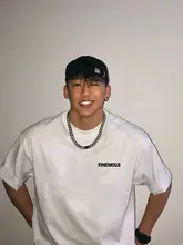 夏用白色Tシャツ【男性用・コットン・ゆったりサイズ・ストリ��ートスタイル】