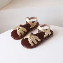 女の子用レースアップオープントゥサンダル【滑り止め・ソフトソール・春夏向け】