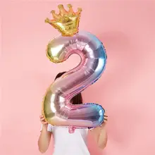 誕生日数字バルーン装飾クラウン【男の子・女の子用・子供向け・撮影小道具】