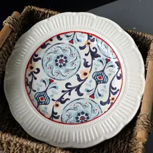 食器装飾プレート 西洋料理用大皿 パスタ皿 裏釉のボウル マグカップ フランス宮廷風