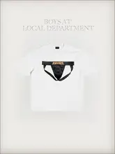 オリジナルデザインのダブルレイヤーインナーショーツ＆キャミソールTシャツ【短袖・レディー・ガガファン向け】（セットアップ対応）