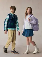 学院風リュックサック【子供用・男女兼用・ダブルショルダー】