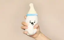 韓国製ベビー用おしゃぶり・哺乳瓶・ラトル【ペット玩具・マルチーズデザイン】（セットアップ対応）