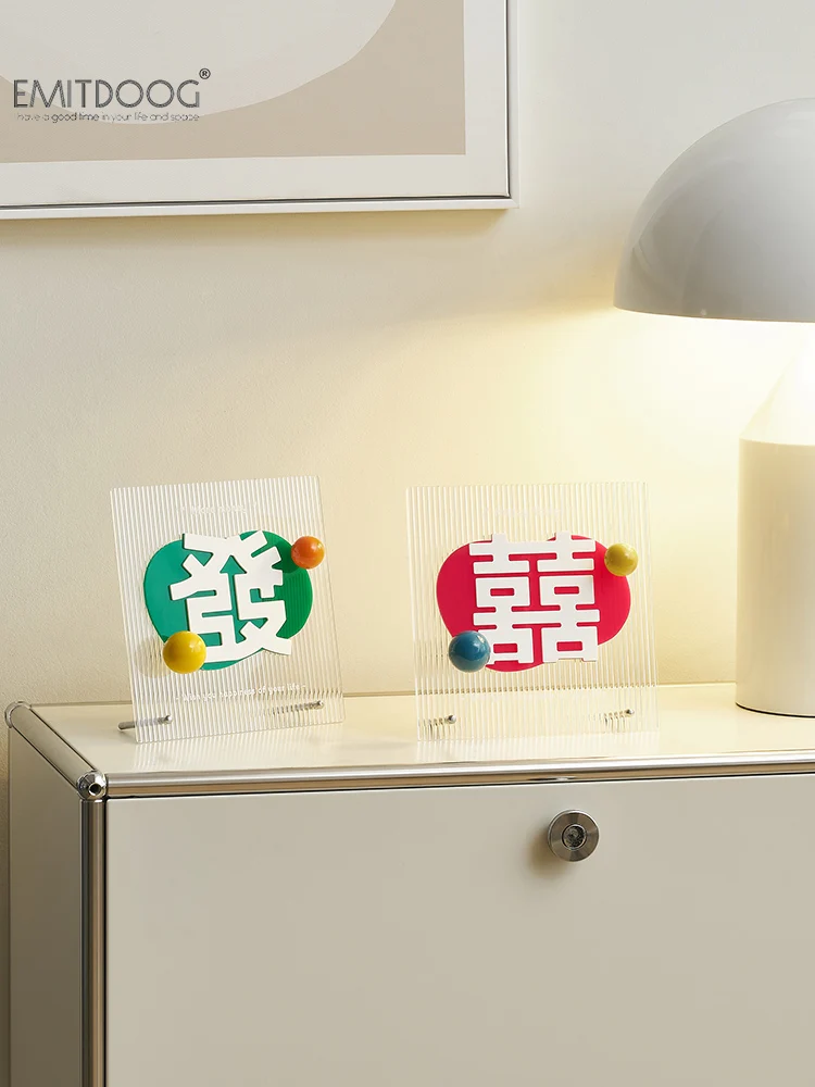 創造的なデスクトップ装飾品：リビング・エントランス用のins風立体アートパネル