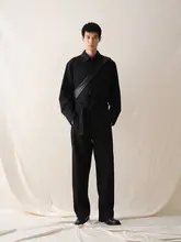 全棉水洗仕立てのボックス型ジャケット【メンズ・ショート丈】