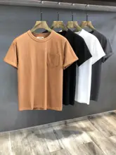 高品質コーマコットン メンズTシャツ【シンプルデザイン・ルーズフィット・半袖】