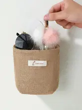 壁掛け収納袋 ウォールポケット コットンリネン 小物収納 シンプル インテリア