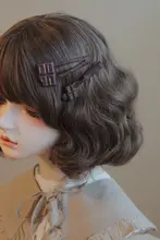 チョコレート色のリボンヘアゴム【秋冬用・手作り】