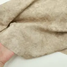 新中式浮彫り生地【カカオ・モクレン柄・化繊・ハンフ・チーパオ用】
（セットアップ対応）