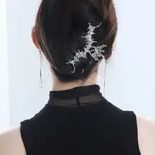 美しい魚尾デザインのヘアクリップ【金属製・ショートヘア用】
