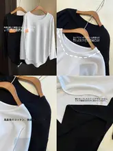 AMR UU ベーシックロングスリーブTシャツ【秋冬用・スリムフィット・開口デザイン・女性用】