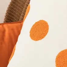 デザインクッションカバー【ベルベット・円形・ハート柄・インテリア用】