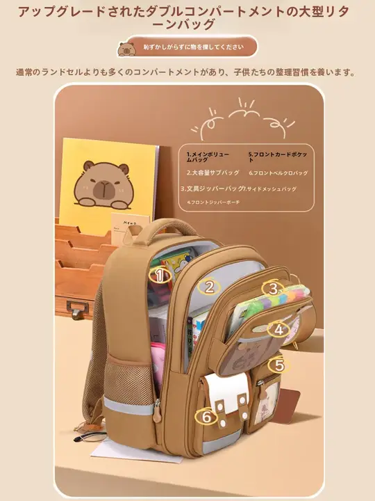 スクールバッグ 女子小学生 2025年新作