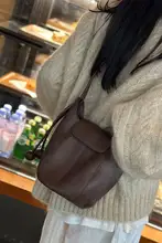 レトロなパンプキンバッグ【本革・ソフトレザー・ショルダー・トートバッグ】