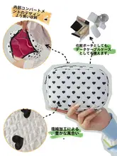 ミニバッグ クラッチバッグ レディース ハート バイカラー シンプル ファスナー 着回し スマホポーチ