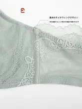 透気性のある薄型カップ ブラジャー【快適な着心地・セクシーレース・大きいサイズ】