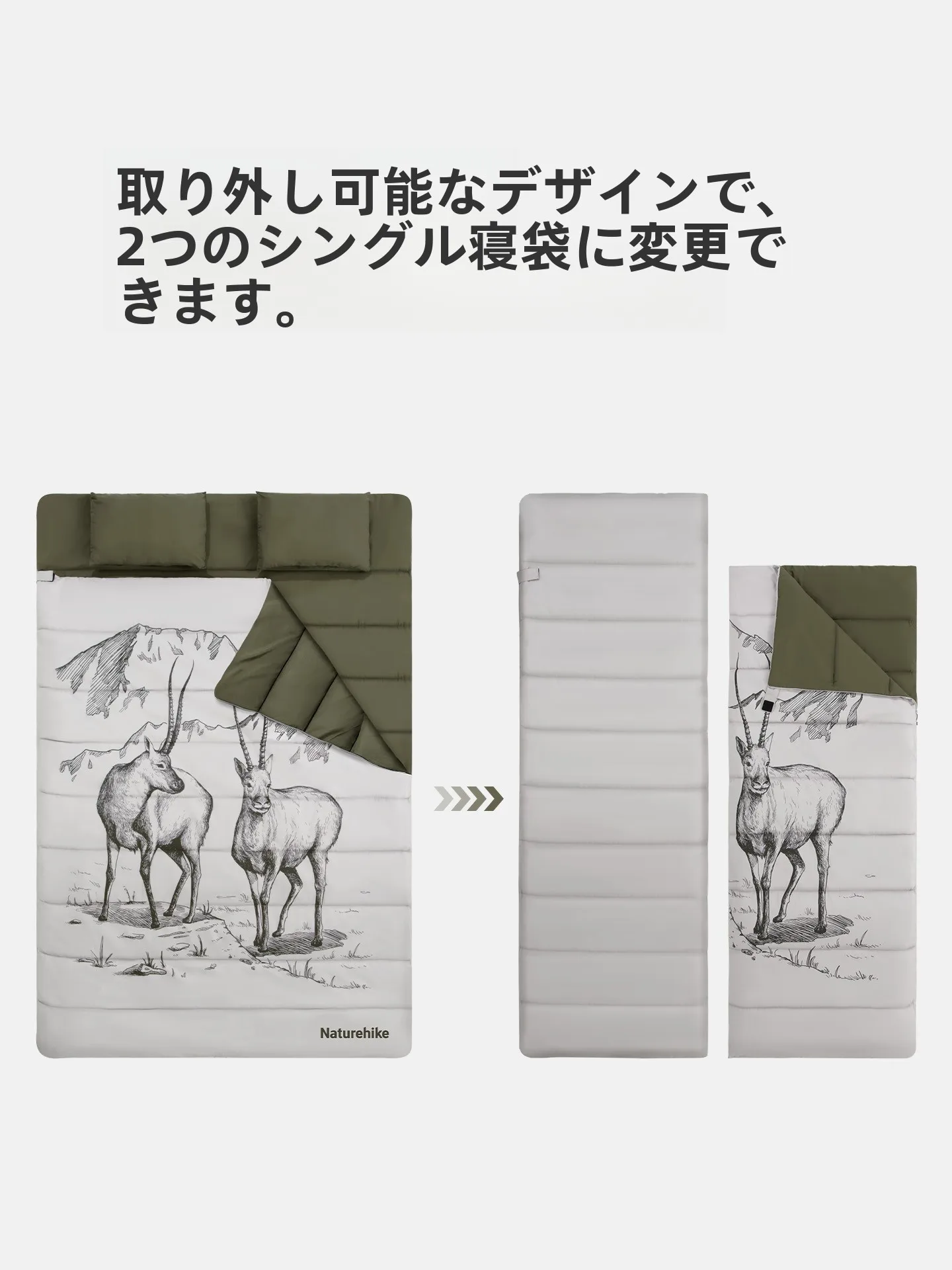 Naturehike ダブルデザイン寝袋：11月キャンプの寒さ対策に最適な春季防風保温タイプ