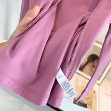 防風立襟ヨガジャケット【極上の柔らかさ・ジッパー付き・スリムフィット】