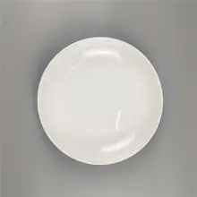 純白陶器製 大皿【レストラン用・多用途・スープ皿・サラダ皿・魚料理用】