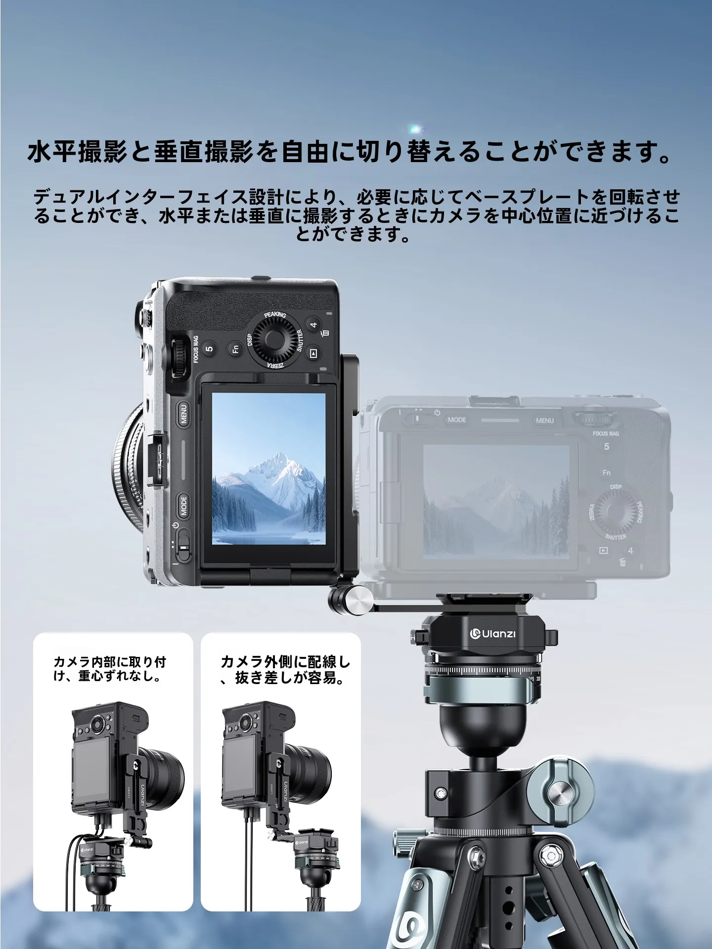 retoカメラを選ぶべきか？実は、一眼レフに合う「折りたたみL型雲台」が今注目されている