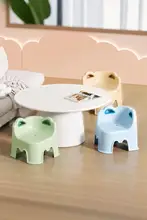 厚手プラスチック製 子供用ダイニングチェア【リビング用・低いスツール・軽量デザイン】