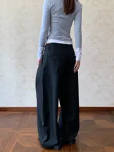 美式復古ストライププリーツバトルパンツ【クリーンフィット・したシルエット】