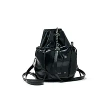 抽紐付きダブルショルダーバッグ【カジュアルデザイン・トートバッグ】