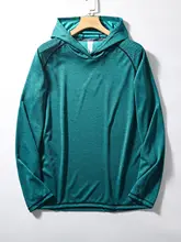 春用 メンズ フード付きアウトドアトレーニング長袖Tシャツ【3D立体裁断・吸湿速乾・ストレッチ】