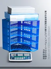 A4用ファイル収納ボックス【厚型・デスク上ファイルスタンド・大容量・4連】