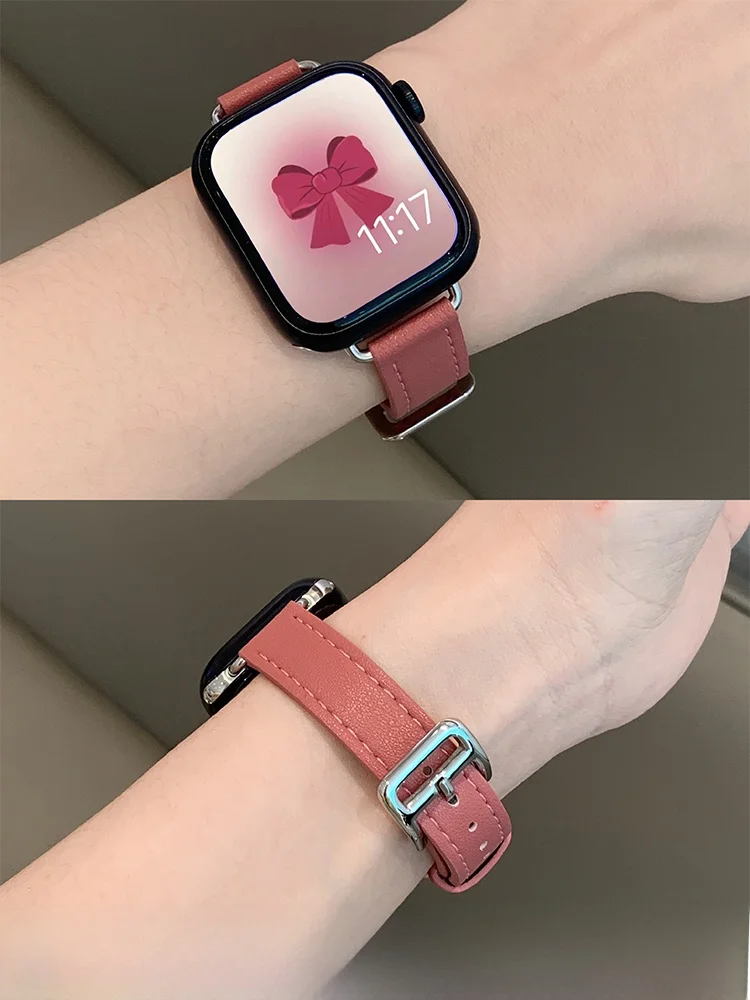 Apple Watch用レザーバンド：ゴールドに合うデザインと蒸れ防止の実用性を検証