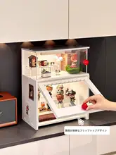 透明アクリル製のフィギュアディスプレイラック【ホコリ防止・デスクトップ装飾用】