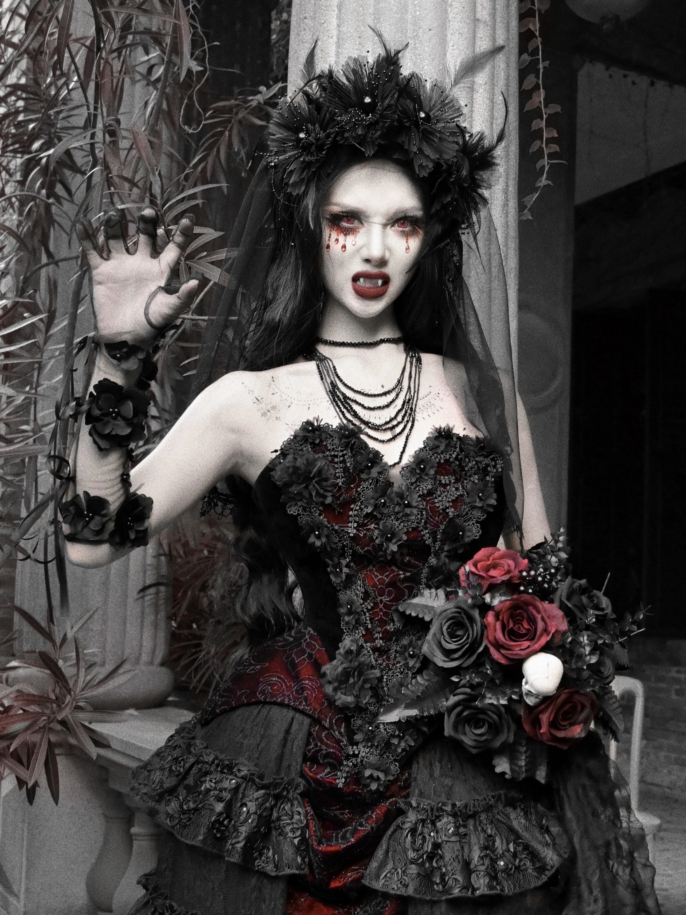 ゴシックスタイルの花嫁用ヴェール：暗黒系デザインが冬に最適な理由