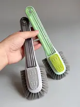 便利な立体ソフト毛シリコン靴ブラシ【両面使用・傷をつけず洗浄】
