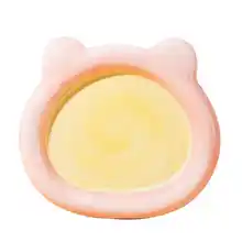 手描き陶器製 ペット用猫皿【倒れず使いやすい・フード用・おやつ皿】