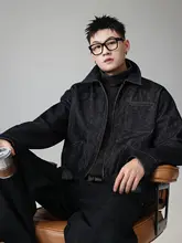 アメリカンクラシックデザインのショートデニムジャケット【メンズ・カジュアル・秋用】