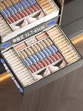 靴下収納ボックス【仕切り付き・伸縮式・ブラジャー・パンティー用】（セットアップ対応）